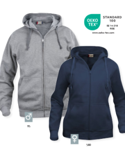 Sweat-Shirt Basic Hoody Full Zip D/H