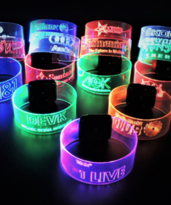 Led pulse selvlysende laser armbånd