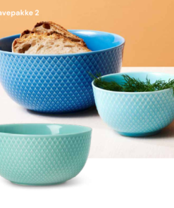 Lyngby porcelæn rhombe color skåle mellem