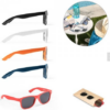 Solbrille i genbrugsplast flere farver, PET (100% rPET)-solbriller med kategori 3-glas med UV400-beskyttelse, jf. EN ISO 12312-1. kommer naturlig papirpose