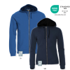 Sweat-Shirt Classic Hoody Full Zip Herre fra Clique er en slidstærk lækker sweat-shirt med hætte og gennemgående lynlås. Har 2x2 rib forneden og i bund,