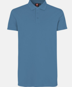 Pique Polo Stretch Herre fra ID Identity, Klassisk poloshirt med forbedret pasform i piquékvalitet med stretch. Nakkebånd  og stolpe med tone i tone-knapper.
