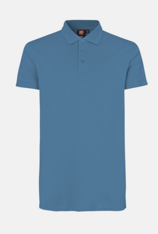 Pique Polo Stretch Herre fra ID Identity, Klassisk poloshirt med forbedret pasform i piquékvalitet med stretch. Nakkebånd  og stolpe med tone i tone-knapper.