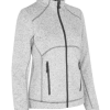 Zip n mix Melange Fleece Dame fra ID Identity, blød strikfleece cardigan i flotte melange , flere farver. Ekstra længde bagtil sikrer bedre pasform/komfort.