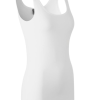 Tanktop fra id Dame. Behagelig bomuldskvalitet med stretch der giver god pasform. Smal ribkant i hals og ærmegab. Tætsiddende model. for bedste komfort
