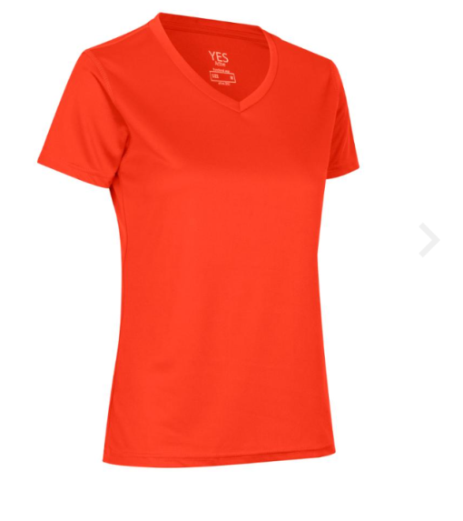 YES Active T-shirt fra ID Identity er en funktionel T-shirt med V-hals. Kommer både i herre og dame model. T-shirten fra ID Identity er i 100% polyester oeke-tex. Super funktionel med V-hals, svedtransporterende, åndbar og hurtigttørrende kvalitet. Høj funktionalitet til en skarp pris.