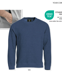 Classic Roundneck fra Clique, en unisex rundhalset sweatshirt med 2x2 rib i hals, forneden og på ærme. Tone-i-tone flatlocksømme. Skjult sidelomme med lynlås. Blanding mellem Bomuld/polyester.