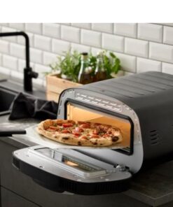 Nordic sense pizzaovn, drømmer du om en pizza med sprød skorpe og saftigt fyld? Med denne elektriske pizzaovn er det nemt, lækre pizzaer på få minutter.