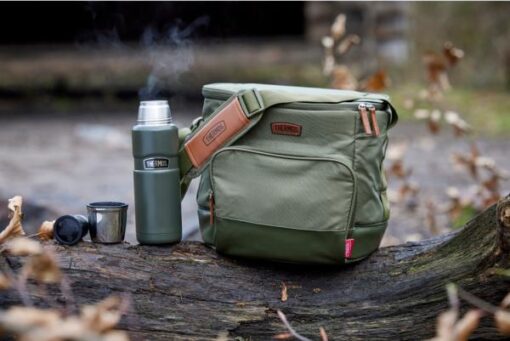 Thermos adventure sæt køletaske termoflaske, dit outdoor-eventyr bliver så meget bedre, Tag på tur med termoflaske på 470 ml, og premium Camo køletaske