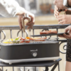 Barbecook bordgril, E-Carlo tilbyder tre varmeindstillinger og er klar på kun 5 minutter, og den 1,5 meter lange ledning giver fleksibel placering.