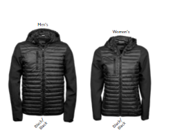 Tee Jays Ladies Hooded Crossover Jacket ,Inspireret af den stigende trend, kombinere forskellige materialer til én style. Nyt look, stor funktionalitet,