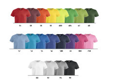 Basic T-Shirt Junior fra Clique, i moderne pasform, Oeko-tex mærket. Mange farver. Blød bomuldskvalitet. Ribbet krave elastan, i unisex model.