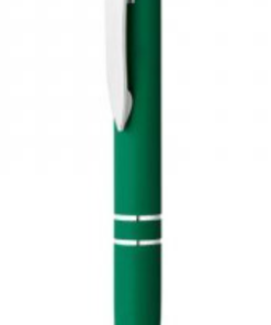 Marieta soft med gummibelægning og klip. Kuglepen i aluminium med gummibelægning og giver et godt greb. Kommer i flere farver. Blæk: blå. ø11 x 139 mm