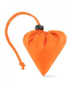 Foldebar taske Beira i genbrugsplast. PET 190T (100% rPET) foldbar taske. Med 40 cm håndtag. 370 x 420 mm. Ideel som giveaway, med dit logo.   