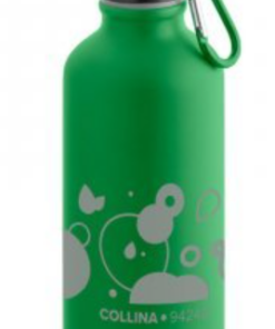 Drikkedunk Collina med mat finish, Aluminiumsflaske med mat finish og karabinhage til nem transport. Kapacitet op til 530 mL. ø66 x 216 mm