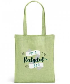 Bomuldsnet Rynek i genanvendt bomuld.Genbrugs bomuld (70%), genanvendt polyester (30%) ( 140 g/m²²) med 60 cm håndtag 375 x 415 mm. 6 rigtige fine farver