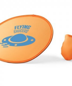 Frisbee foldbar 5 farver, 190T foldbar frisbee. Leveres i en pose. ø250 mm | Taske: 90 x 90 mm. Sjovt at spille og kan spilles mange steder.