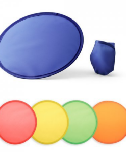 Frisbee foldbar 5 farver 190T foldbar frisbee. Leveres i en pose. ø250 mm | Taske: 90 x 90 mm. Sjovt at spille og kan spilles mange steder.