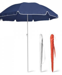 Sommer parasol enkel i 3 farver, 170T parasol. Leveres i taske med håndtag. ø1400 mm | 1600 mm | Pose: 1000 x 120 mm. Mange anvendelses muligheder