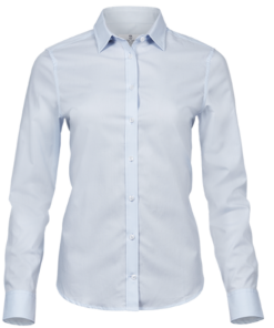 Tee Jays stretch luxury skjorte dame, Faconsyet skjorte med stretch. Flot, feminin pasform med elegante perleknapper. Flot skjorte.