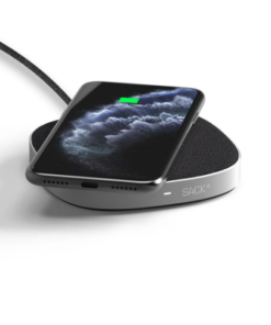 SACKit CHARGEit Dock, Få opladet din telefon trådløst lynhurtigt med CHARGEit Dock, gælder alle enheder som understøtter trådløs opladning (-smart watches).