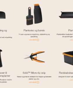 Fiskars havepakke stor 9 dele, her er du dækket ind til dit arbejde med den almindelige vedligehold af div. bede , planter osv.   