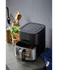 Holm Airfryer 9,0 L og airfryerbøger, Airfryer med vindue, 9 liter. I en airfryer tilberedes maden med cirkulerende varm luft,tilkøb udvalgte airfryer bøger