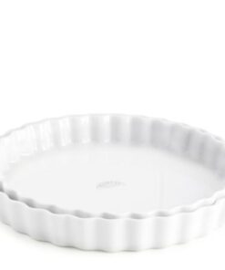Pillivuyt originale tærteforme, i den originale udformning med bølget kant og flad bund på 25 cm og 27,5 cm.Fra ovn til bord Pillivuyts fade og forme