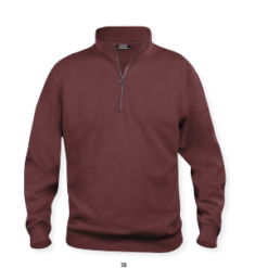 Sweat-Shirt Basic Half Zip fra Clique