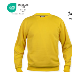 Sweat-Shirt Basic Roundneck fra Clique er en lækker sweat-shirt, rund hals i unisex model. Dobbeltsikring om sikrer den gode kendte, slidstærke kvalitet