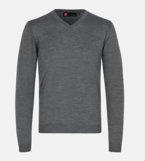 Business Strikpullover V-hals Herre fra ID Identity, er en Fully fashion herre strikpullover med V-hals. Kommer i 3 farver