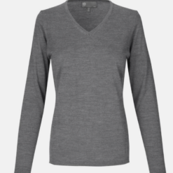 Business Strikpullover V-hals Dame fra ID Identity, er en Fully fashion herre strikpullover med V-hals, kommer i 3 farver .