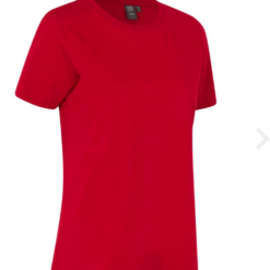 T-Time Tee Dame fra ID, Klassisk T-shirt med rund hals, halsrib, slids i siden og let figursyet. 100% bomuld, oeke-tex. Holder faconen, fås i mange farver.