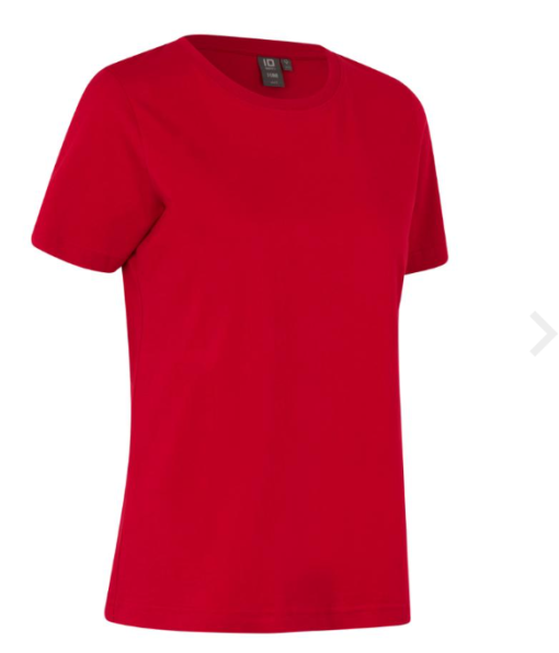 T-Time Tee Dame fra ID, Klassisk T-shirt med rund hals, halsrib, slids i siden og let figursyet. 100% bomuld, oeke-tex. Holder faconen, fås i mange farver.