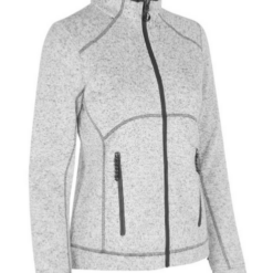Zip n mix Melange Fleece Dame fra ID Identity, blød strikfleece cardigan i flotte melange , flere farver. Ekstra længde bagtil sikrer bedre pasform/komfort.