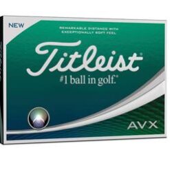 Logo golfbold Titleist AVX, den nye dreng i klassen. En premium bold for golferen som prioritere længde, ekstrem blød følelse og en skærende lave baneflugt
