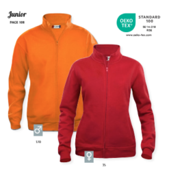 Basic Cardigan fra Clique dame herre i sweatshirt materiale. Tone i tonefront, sidelommer. Blødt stabiliseret materiale, med anti-pilling-finish.