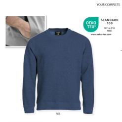 Classic Roundneck fra Clique, en unisex rundhalset sweatshirt med 2x2 rib i hals, forneden og på ærme. Tone-i-tone flatlocksømme. Skjult sidelomme med lynlås. Blanding mellem Bomuld/polyester.