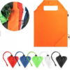Foldbar taske Beira i genbrugsplast. PET 190T (100% rPET) foldbar taske. Med 40 cm håndtag. 370 x 420 mm. Ideel som giveaway, med dit logo.   