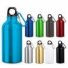 Drikkedunk Landscape sports flaske, aluminium sport flaske med karabinhage og kapacitet op til 400 mL. Oplagt logo mulighed ø66 x 176 mm