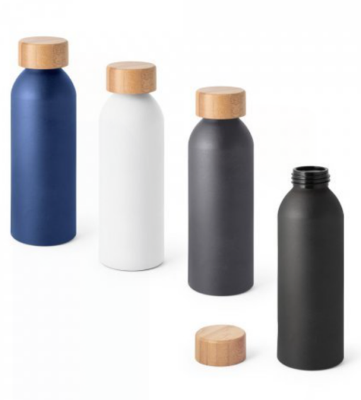Drikkedunk Landscape II sublimations sportsfalske, flaske i aluminium med mat finish og bambuslåg. Kapacitet op til 550 mL.
