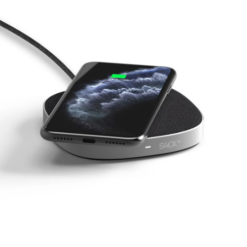 SACKit CHARGEit Dock, Få opladet din telefon trådløst lynhurtigt med CHARGEit Dock, gælder alle enheder som understøtter trådløs opladning (-smart watches).