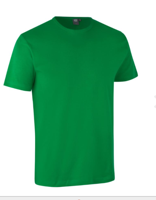 Interlock T-shirt Herre fra ID, er kortærmet i blød antipilling kvalitet. Er tætsiddende og i 100% bomuld, holder faconen vask efter vask.. Er i 210-220 g.