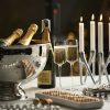 Bastian Champagnebowl dia. 38 cm i hamret blank stål