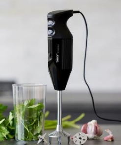 Bamix Daily stavblender med mixebæger i sort med ergonomisk greb