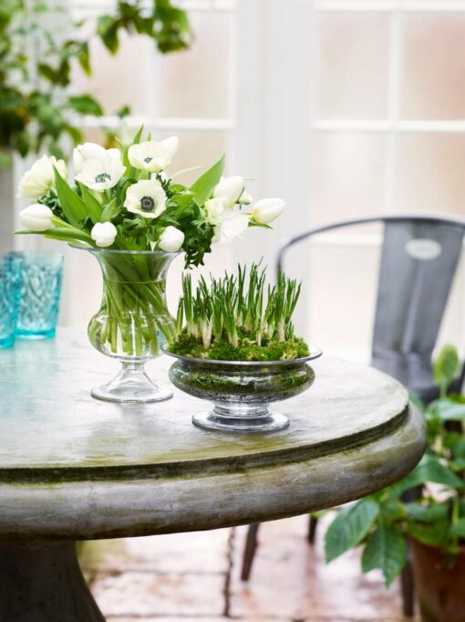 Holmegaard vase og blomsterskål