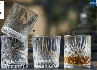 Lyngby selection whiskyglas 4 stk i flot design