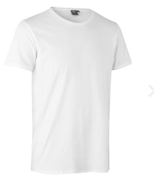 Core t-shirt med rund hals, fra ID Identity. Fitted T-shirt i casual design. O-hals, smal rib i hals, ærmer, stikningsdetaljer ved ærmegab/bunden. H/D model