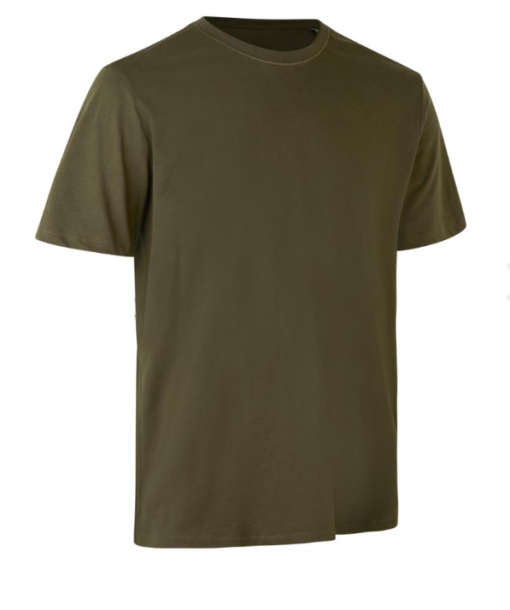 Økologisk t-shirt fra ID Identity er i klassisk, tidløst design, fantastisk pasform. Smal halsrib, økologisk certificeret bomuld som overholder øko standard
