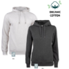 Premium OC Hoody D/H ,, sweatshirt i eksklusiv kvalitet , i økologisk bomuld, recycled polyesterblanding. Dekorativ flatlock raglan-ærme og mere